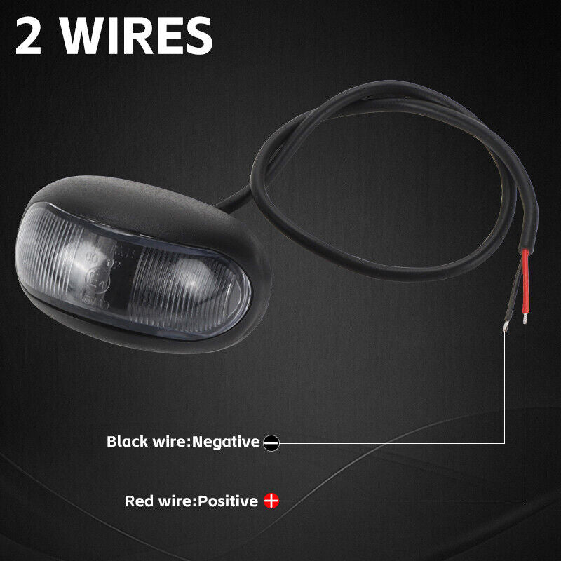 10X LED Clearance Lights Amber Red — view 8