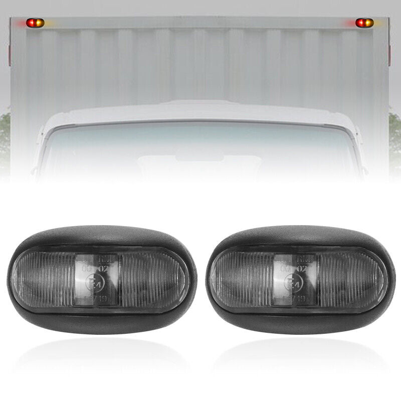 10X LED Clearance Lights Amber Red — view 10