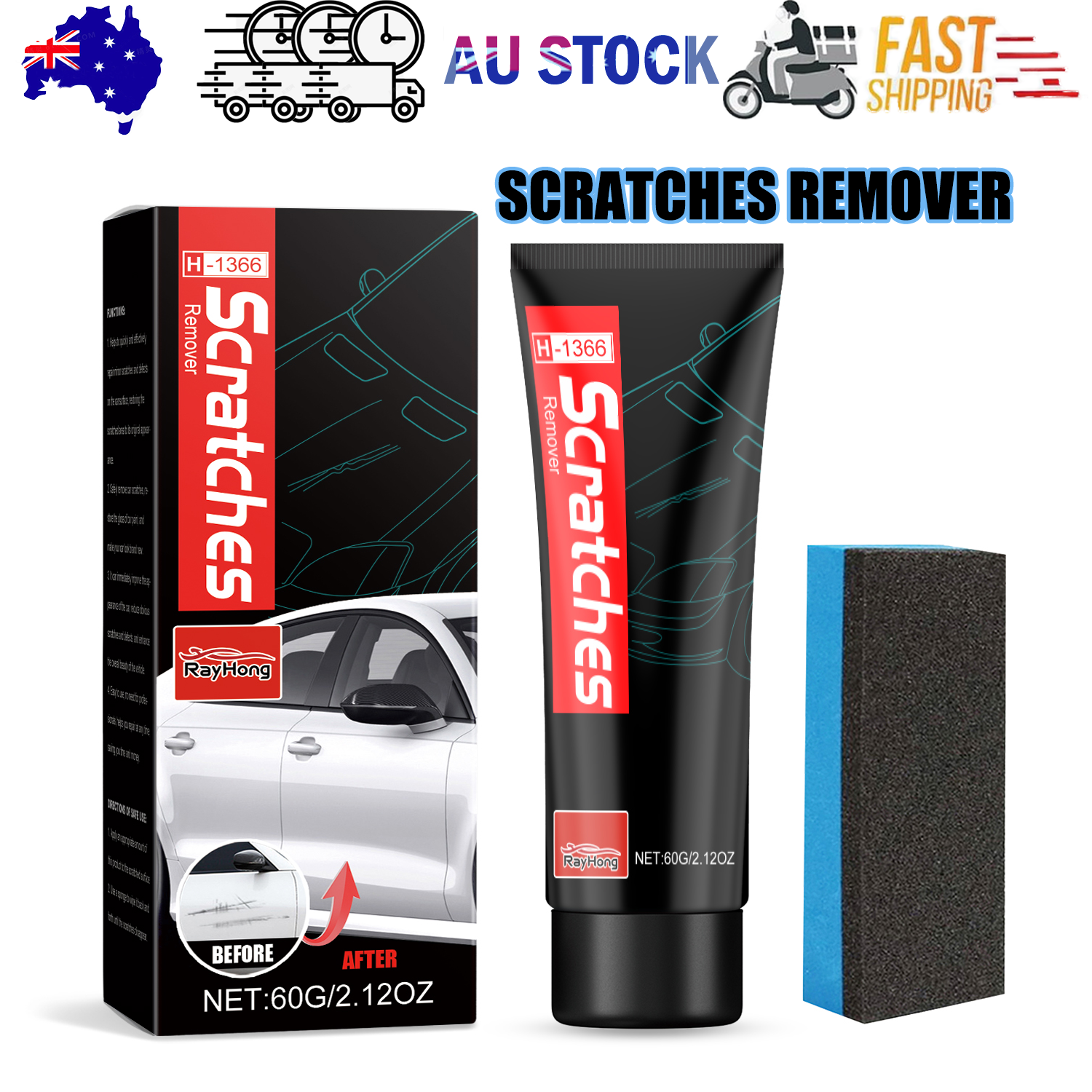 Scratches Remover Paint Cleaning Decontamination Wax — view 2