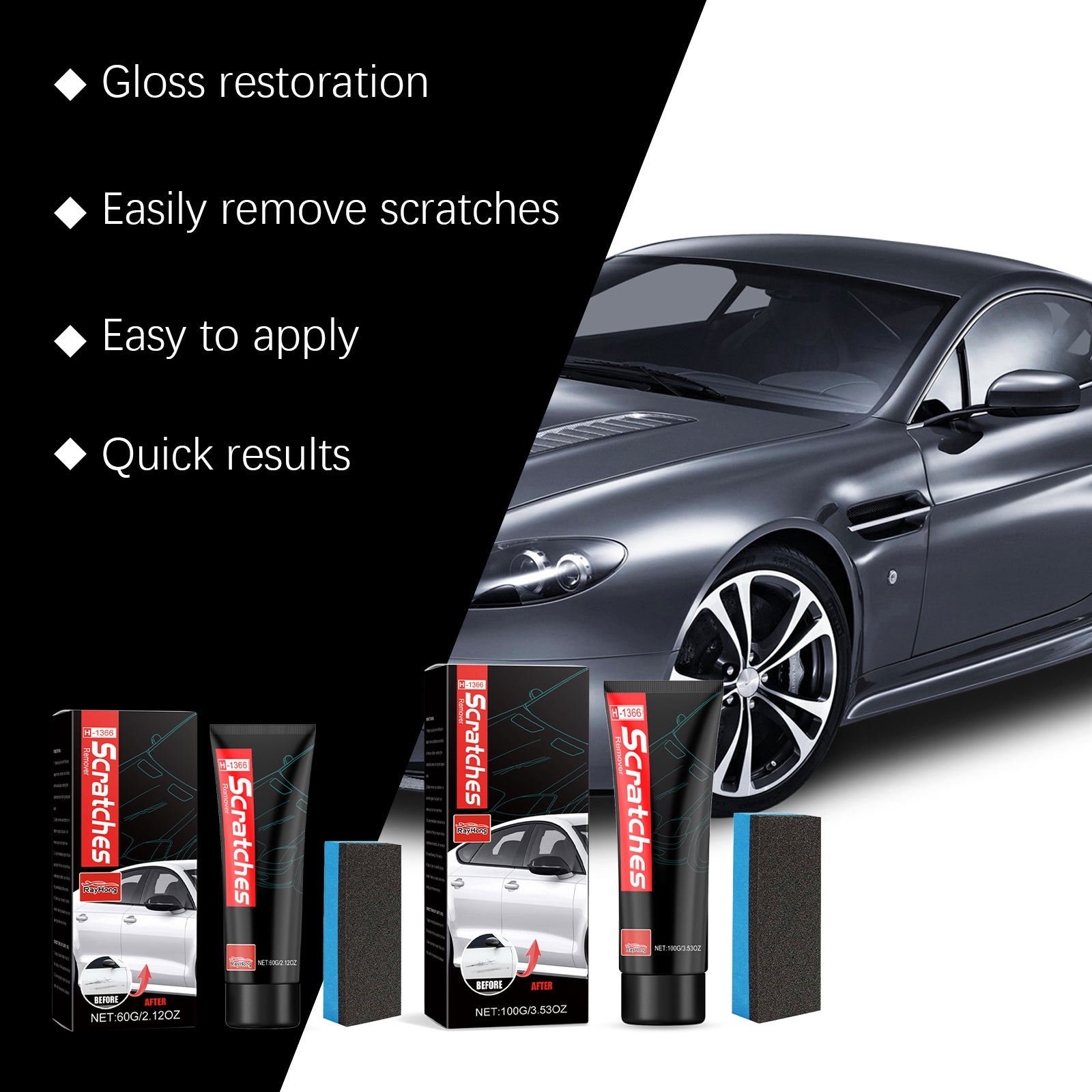 Scratches Remover Paint Cleaning Decontamination Wax — view 3