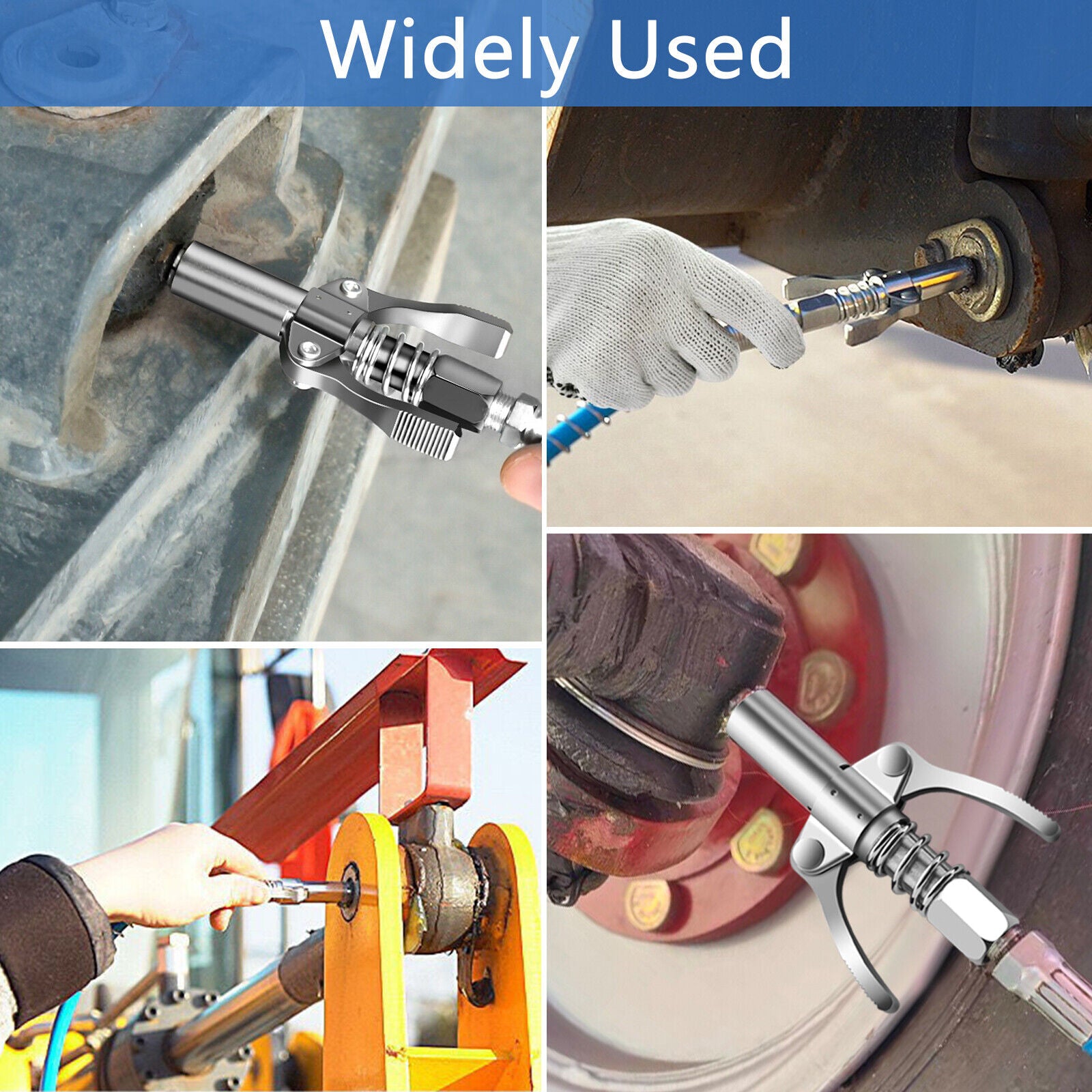 Grease Gun Coupler High Pressure Quick — view 5