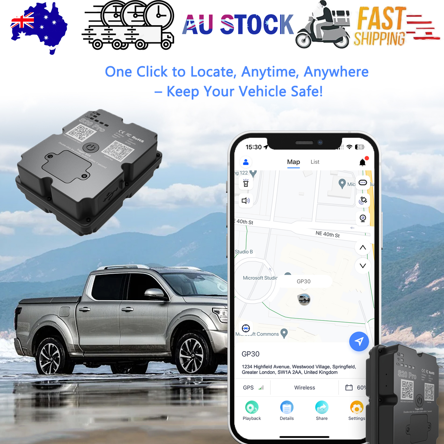 4G GPS Tracker for Car Moto — view 2