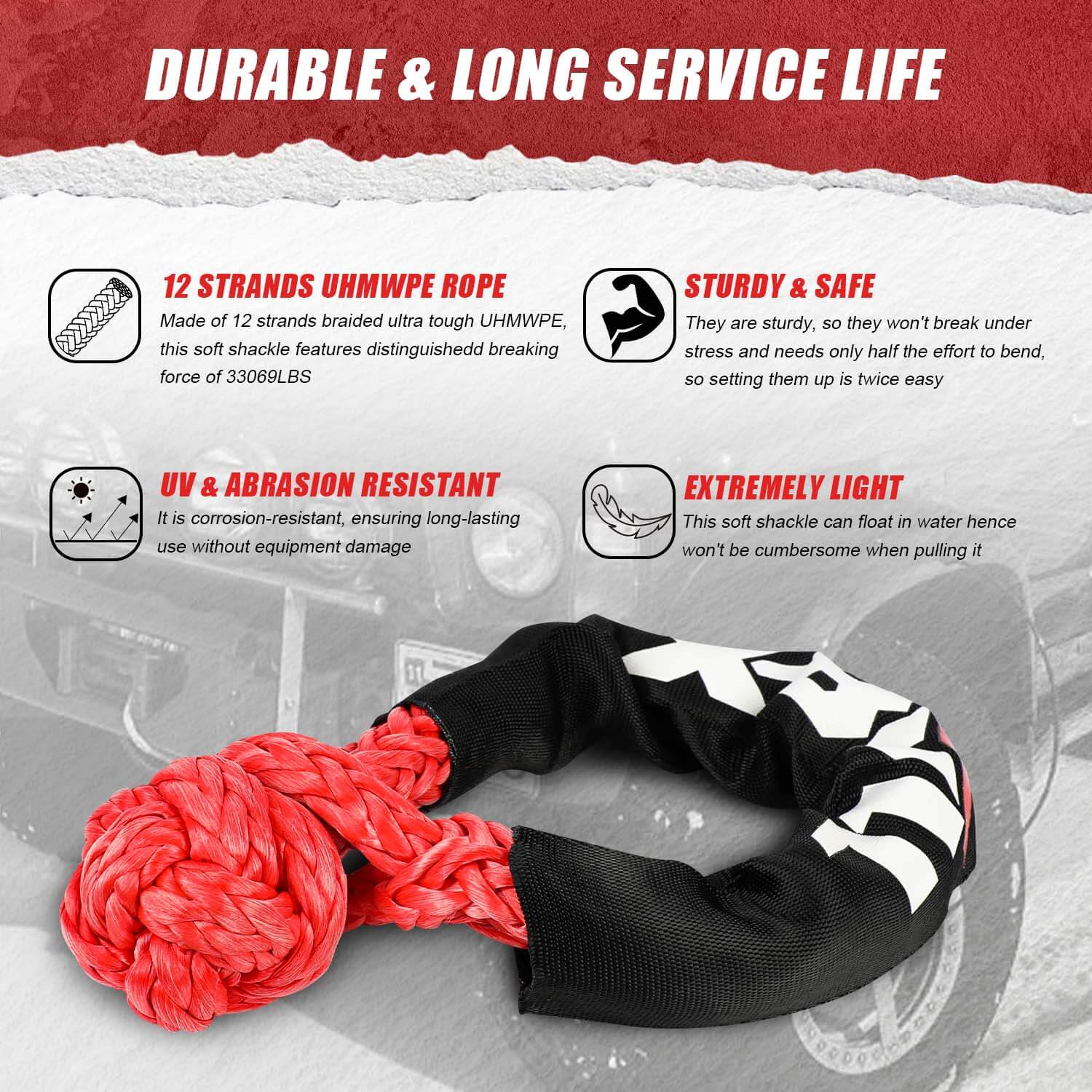 X-BULL Recovery Kit Kinetic Recovery Rope — view 4