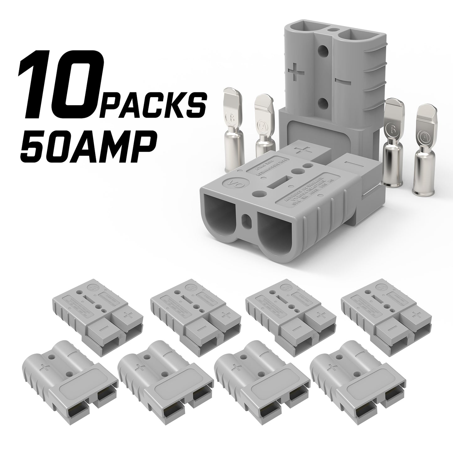 10x Anderson Style Plug Connectors 50AMP — view 2