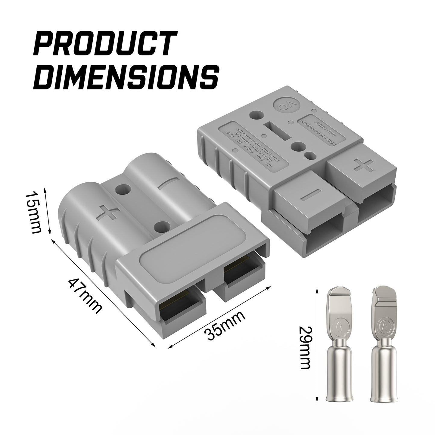 10x Anderson Style Plug Connectors 50AMP — view 10