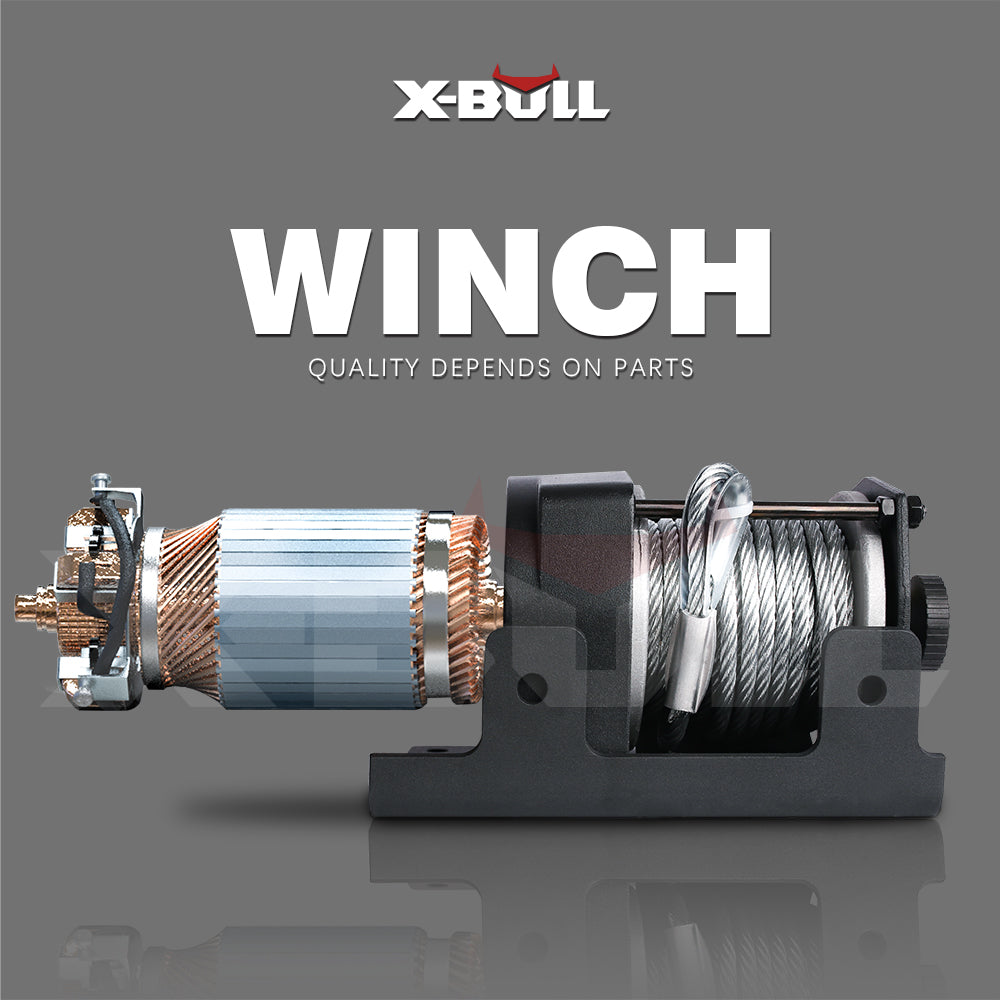 X-BULL Electric Winch 3000lbs Steel Wire — view 7