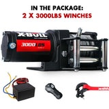 X-BULL Electric Winch 3000lbs Steel Wire — view 2