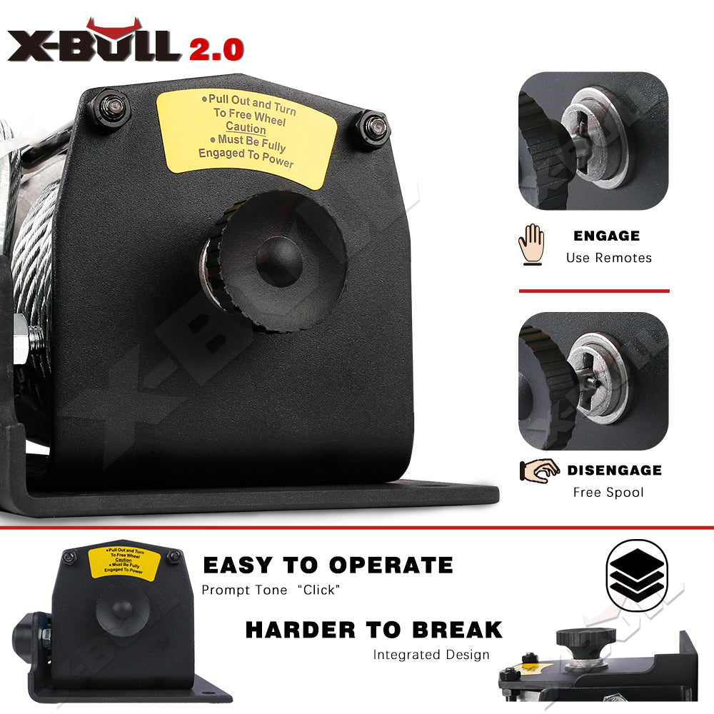 X-BULL Electric Winch 12V 3000LBS Steel — view 5