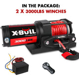 X-BULL 12V Electric Winch Boat 3000LBS — view 2