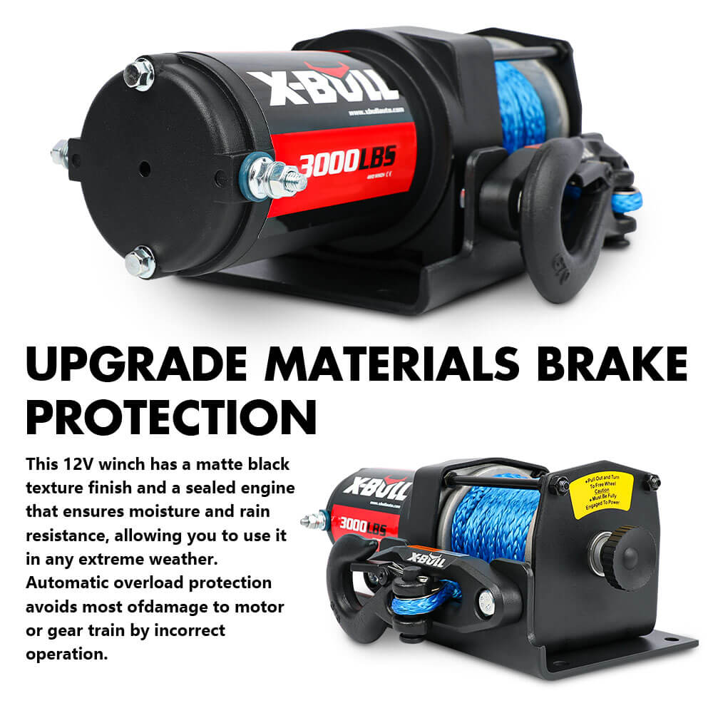 X-BULL 12V Electric Winch 3000LB ATV — view 11