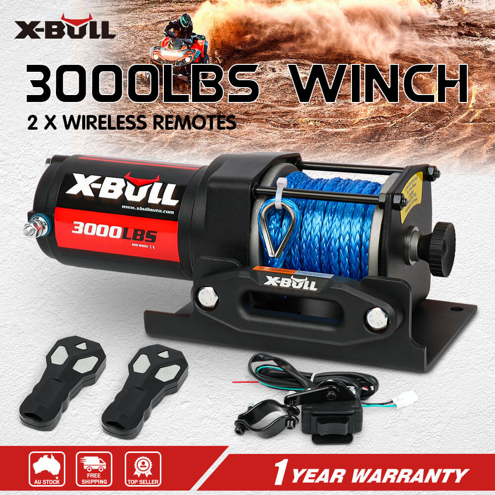 X-BULL Electric Winch 12V 3000LBS Synthetic — view 3