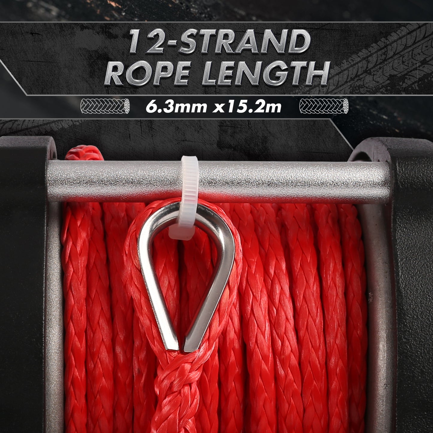 X-BULL 12V 5000LBS Electric Winch — view 7