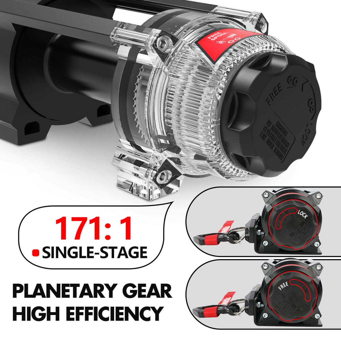 X-BULL 5000LBS Electric Winch 12V Synthetic — view 7