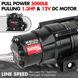 X-BULL 5000LBS Electric Winch 12V Synthetic — view 9