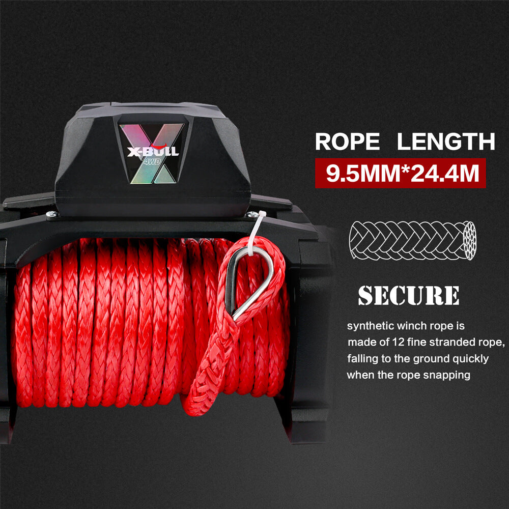 X-BULL 14500LBS Electric Winch 12V Synthetic — view 10