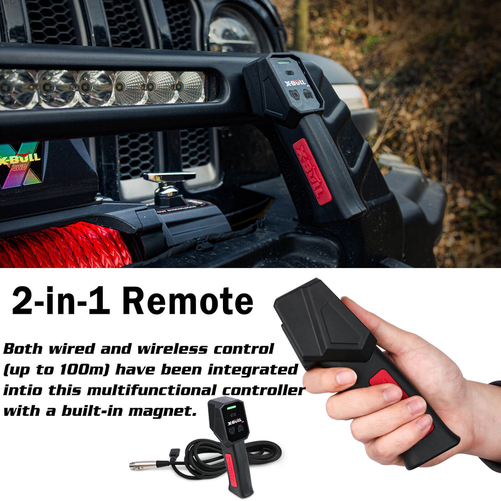 X-BULL Electric Winch 12V 14500LBS Synthetic — view 7