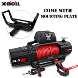 X-BULL 12V Electric Winch 14500LBS Synthetic — view 13