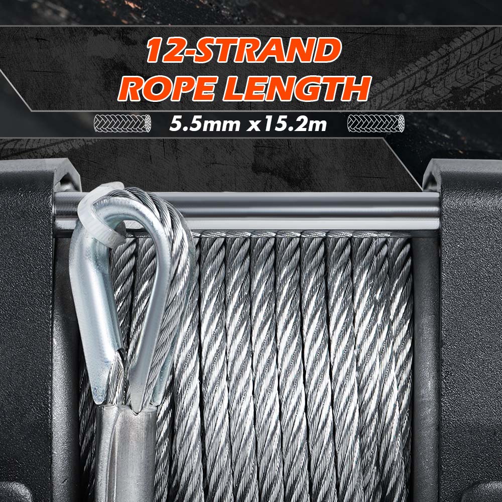 X-BULL 4500LB 12V Electric Winch — view 8