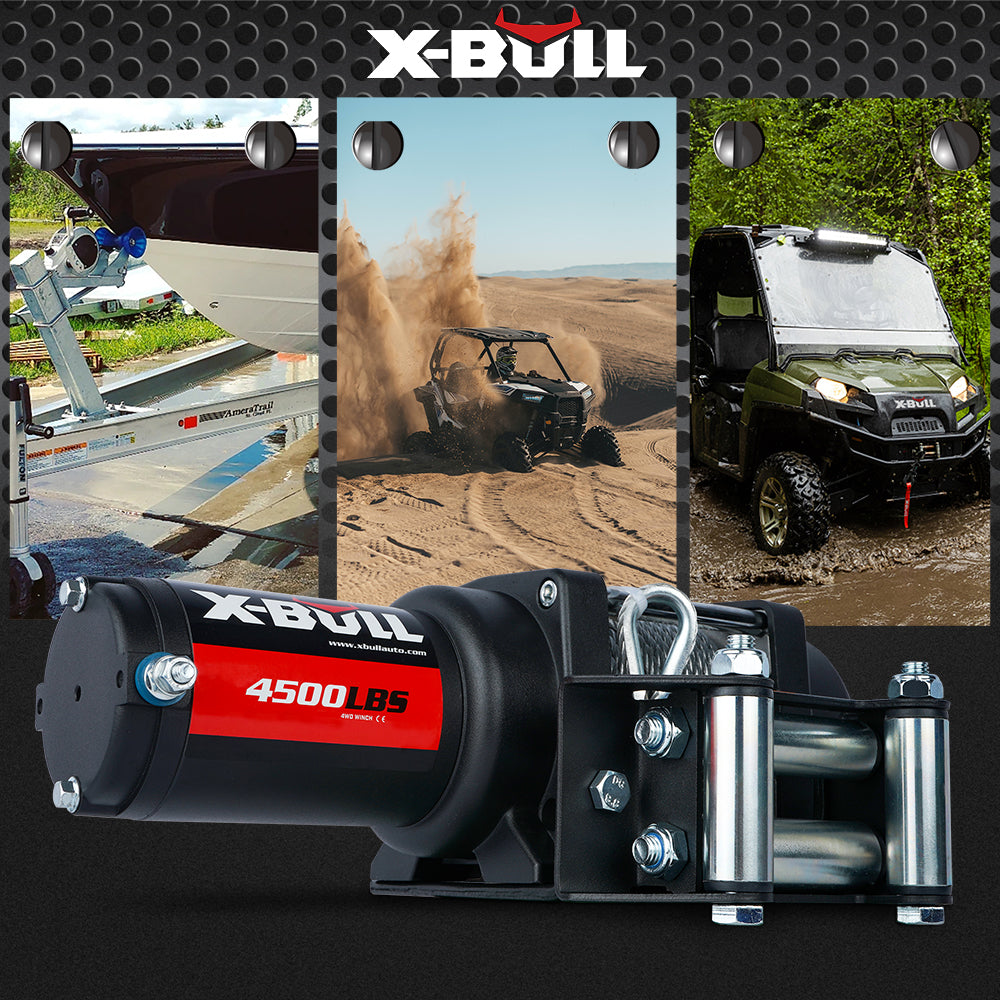 X-BULL 4500LBS Steel Cable Electric Winch — view 3