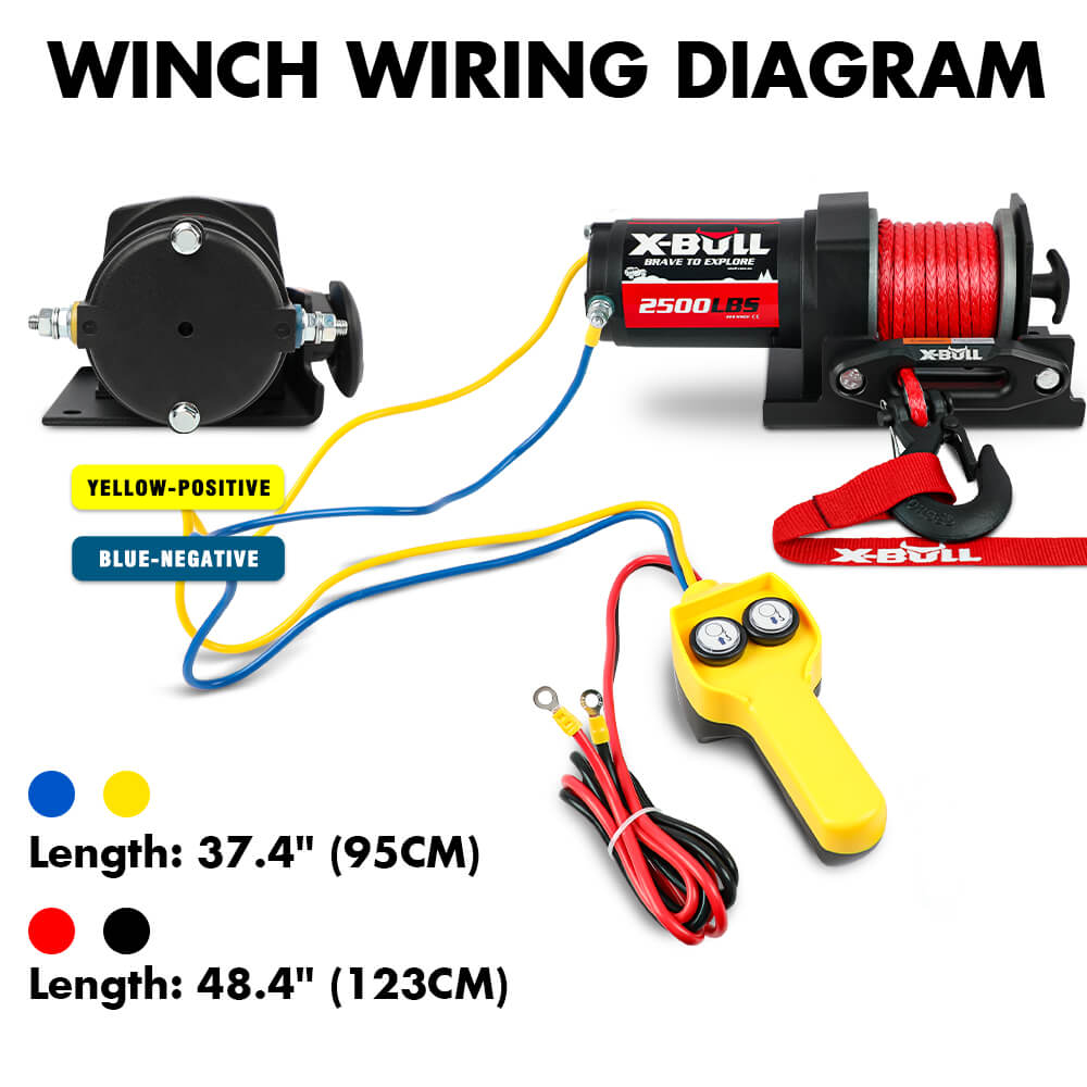 X-BULL 12V electric winch 2500LBS — view 9
