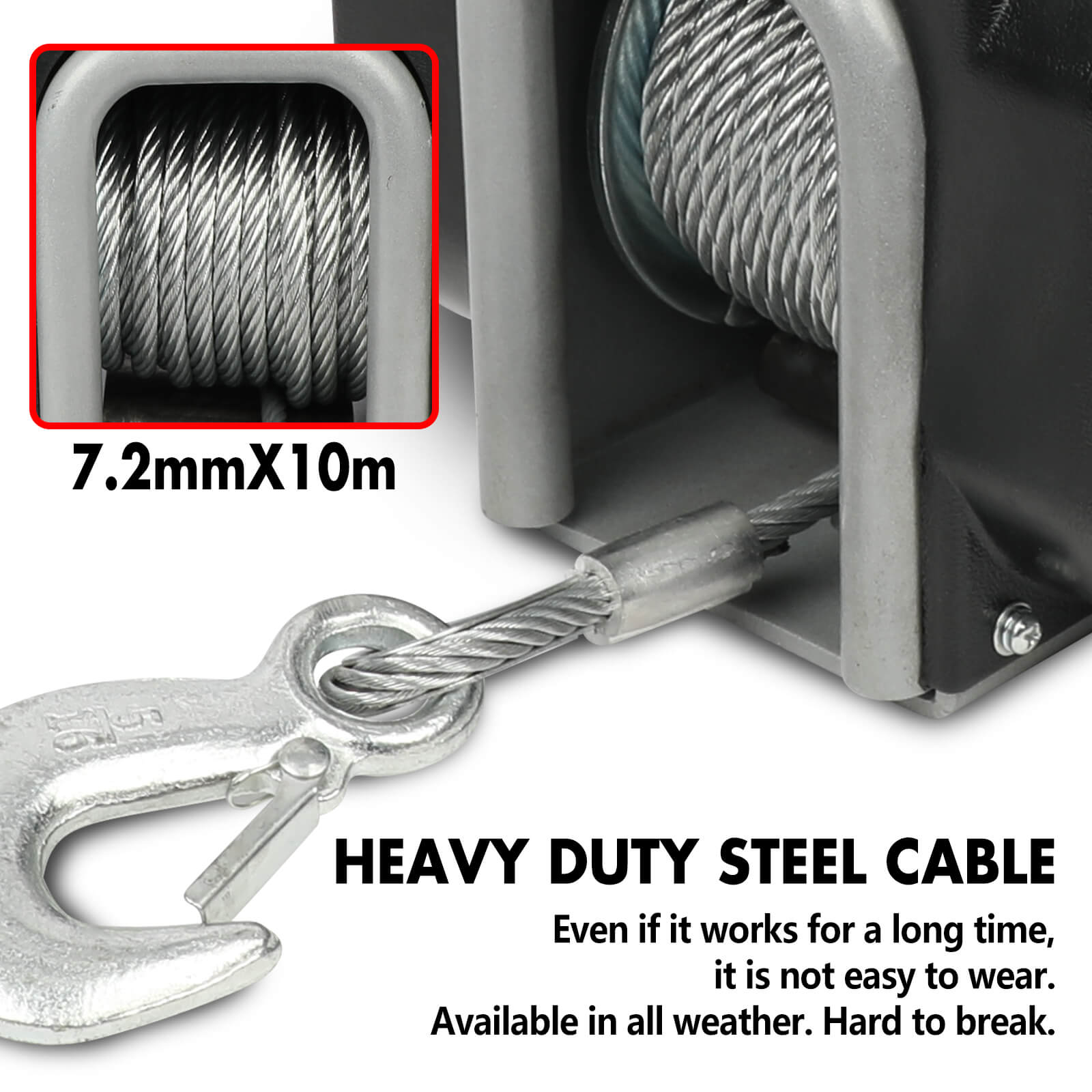 X-BULL Electric Boat Winch 12V 6500LBS — view 5