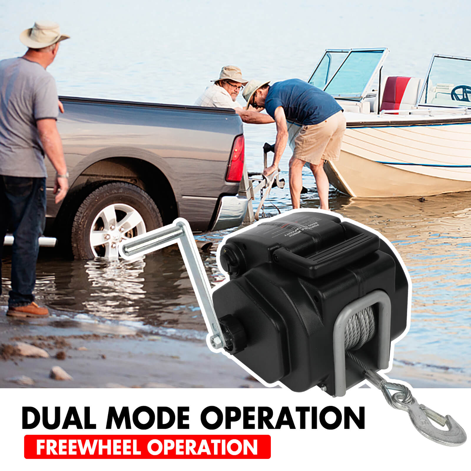 X-BULL Electric Boat Winch 12V 6500LBS — view 8