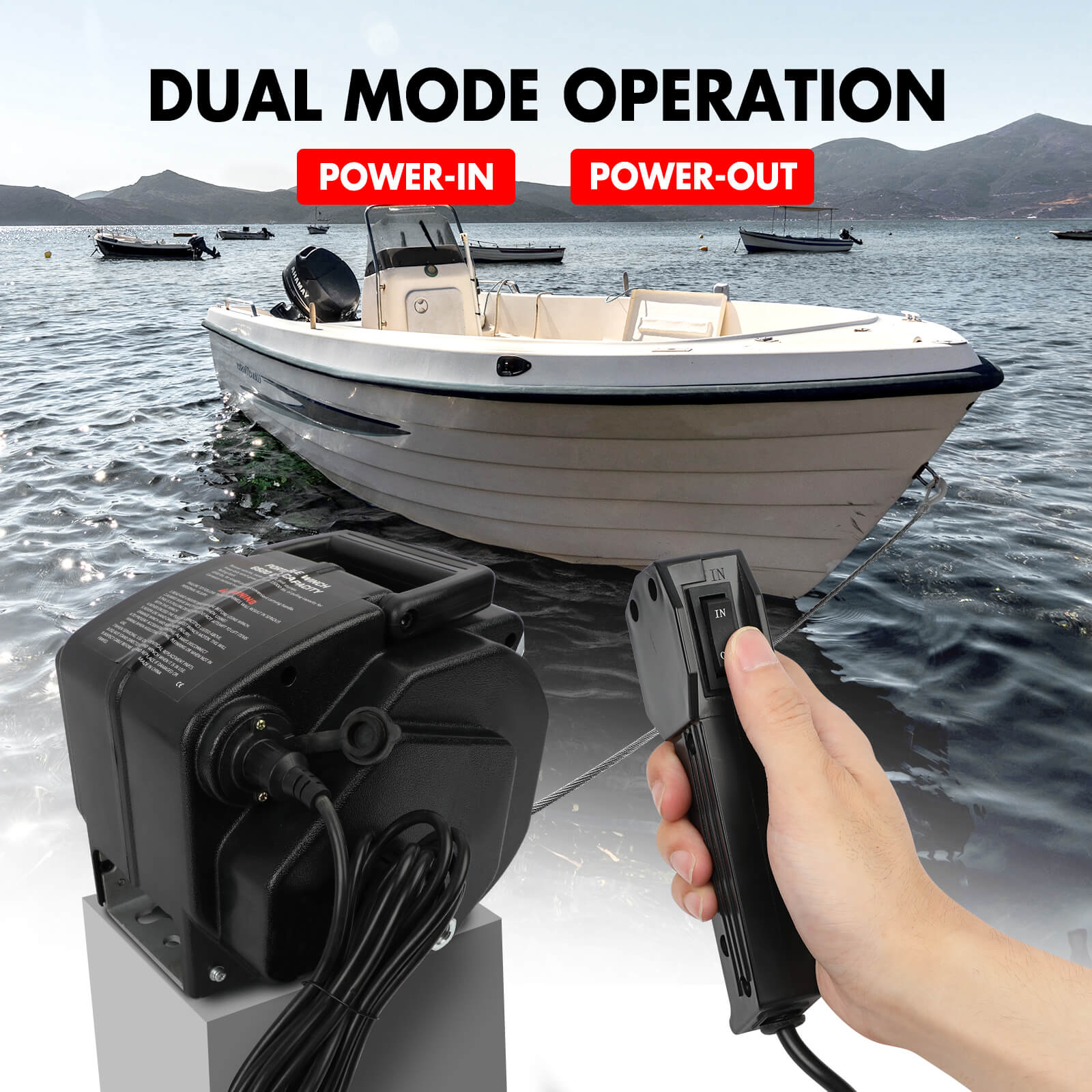 X-BULL Electric Boat Winch 12V 6500LBS — view 9