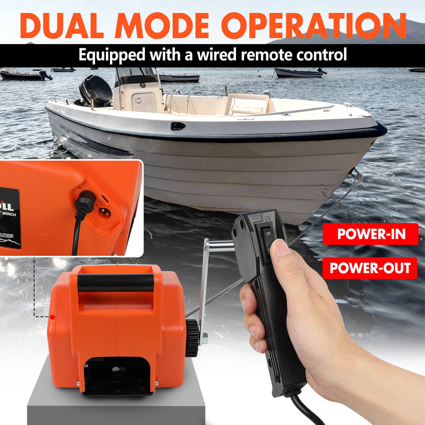 X-BULL 12V Electric Boat Winch — view 7