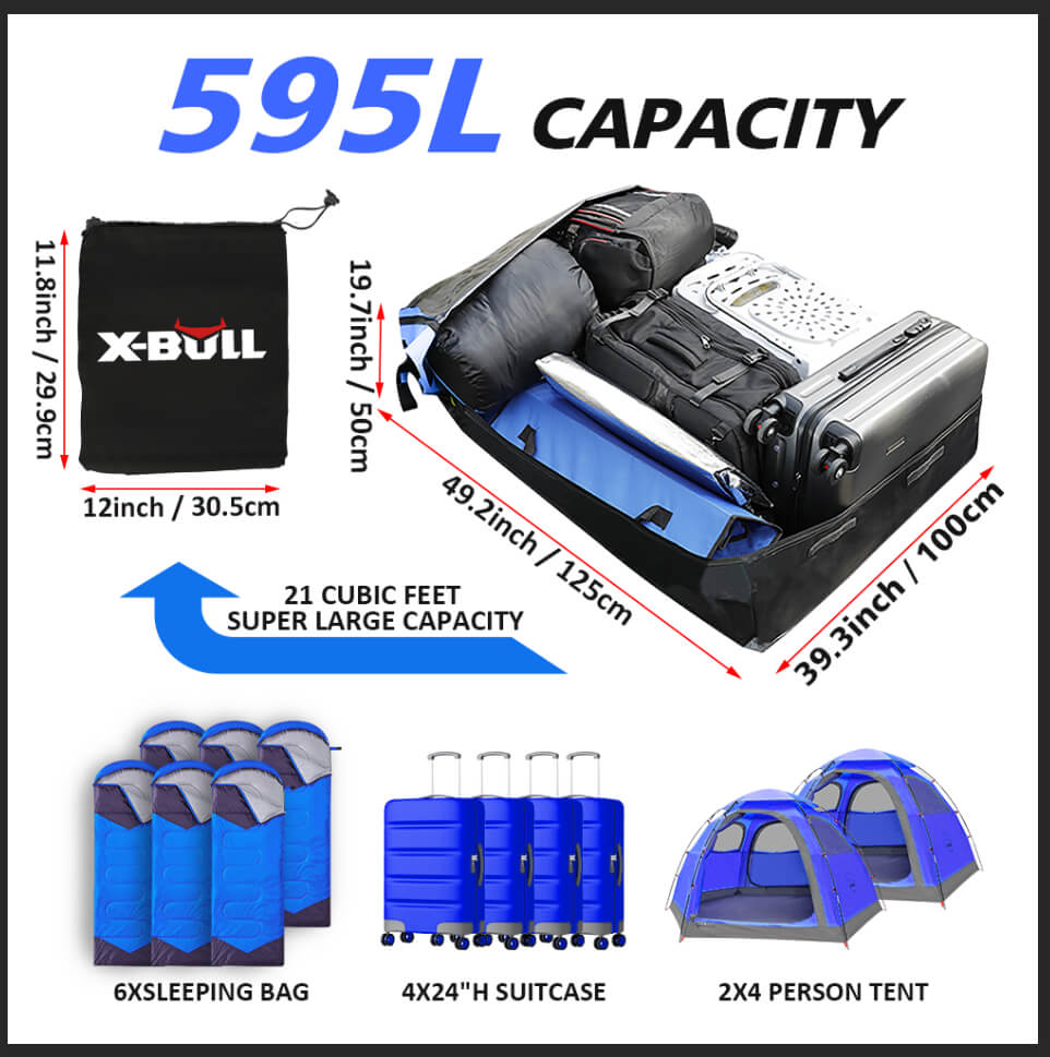 X-BULL Car Roof Cargo Bag Rooftop — view 4