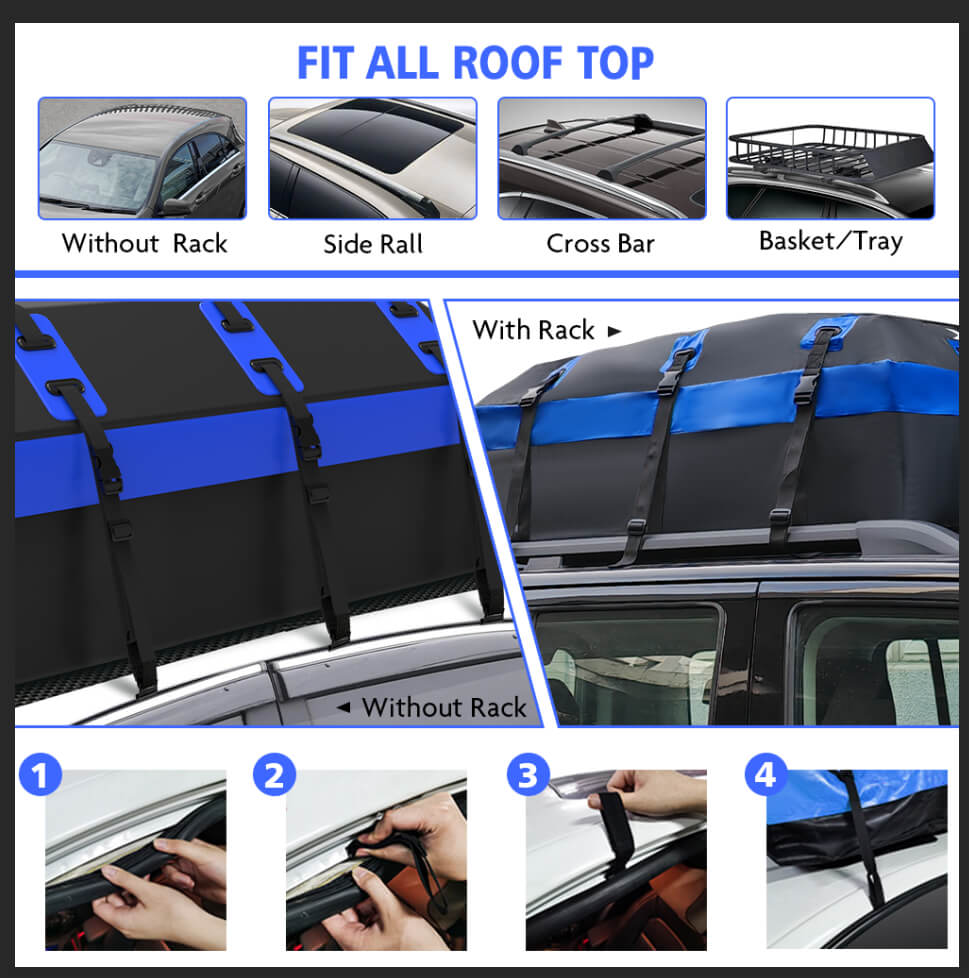 X-BULL Waterproof Car Roof Cargo Bag — view 9