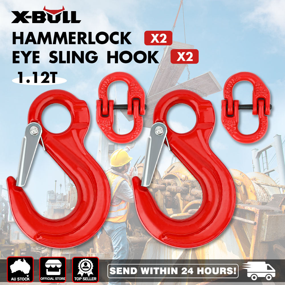 2X 6mm Hammerlock Eye Sling Hook — view 2