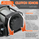 4500LBS electric winch steel cable 4WD — view 5