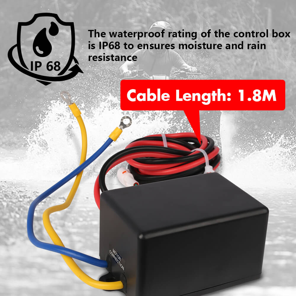 4500LBS electric winch steel cable 4WD — view 7