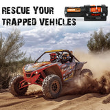 4500lb electric winch synthetic rope wireless — view 7