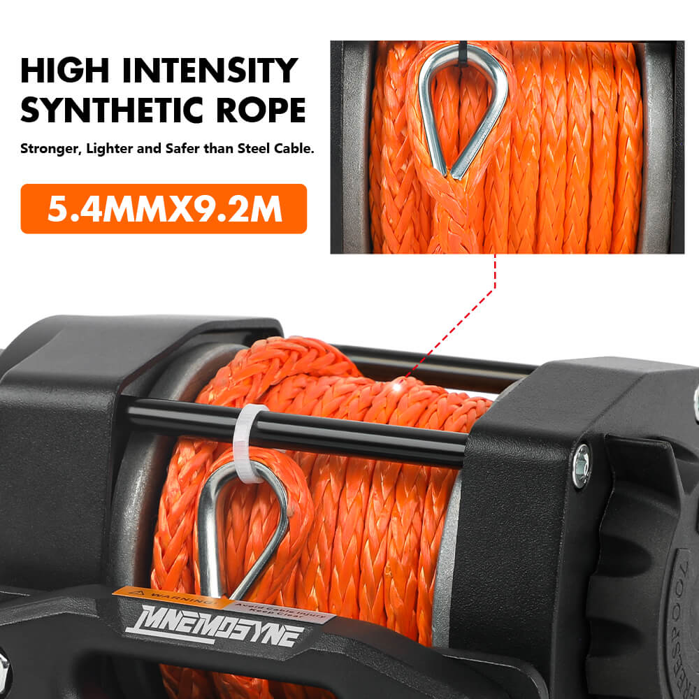 4500lbs electric winch synthetic rope 4WD — view 8
