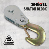 X-BULL 4Ton Snatch Block Pulley Hook — view 2