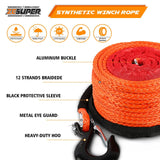 ZESUPER 9.5mm x 30m Dyneema Winch Rope — view 6