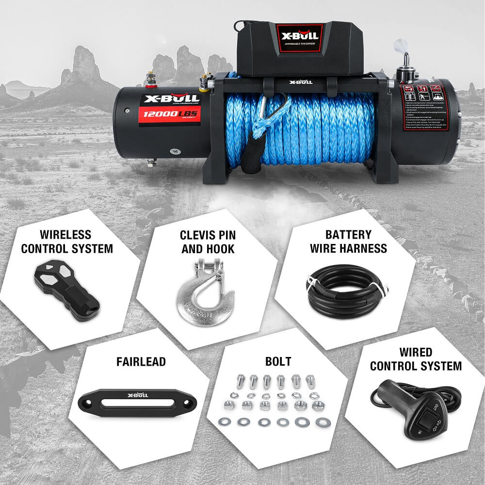 X-BULL 12000LBS Electric Winch 12V 4x4 — view 3