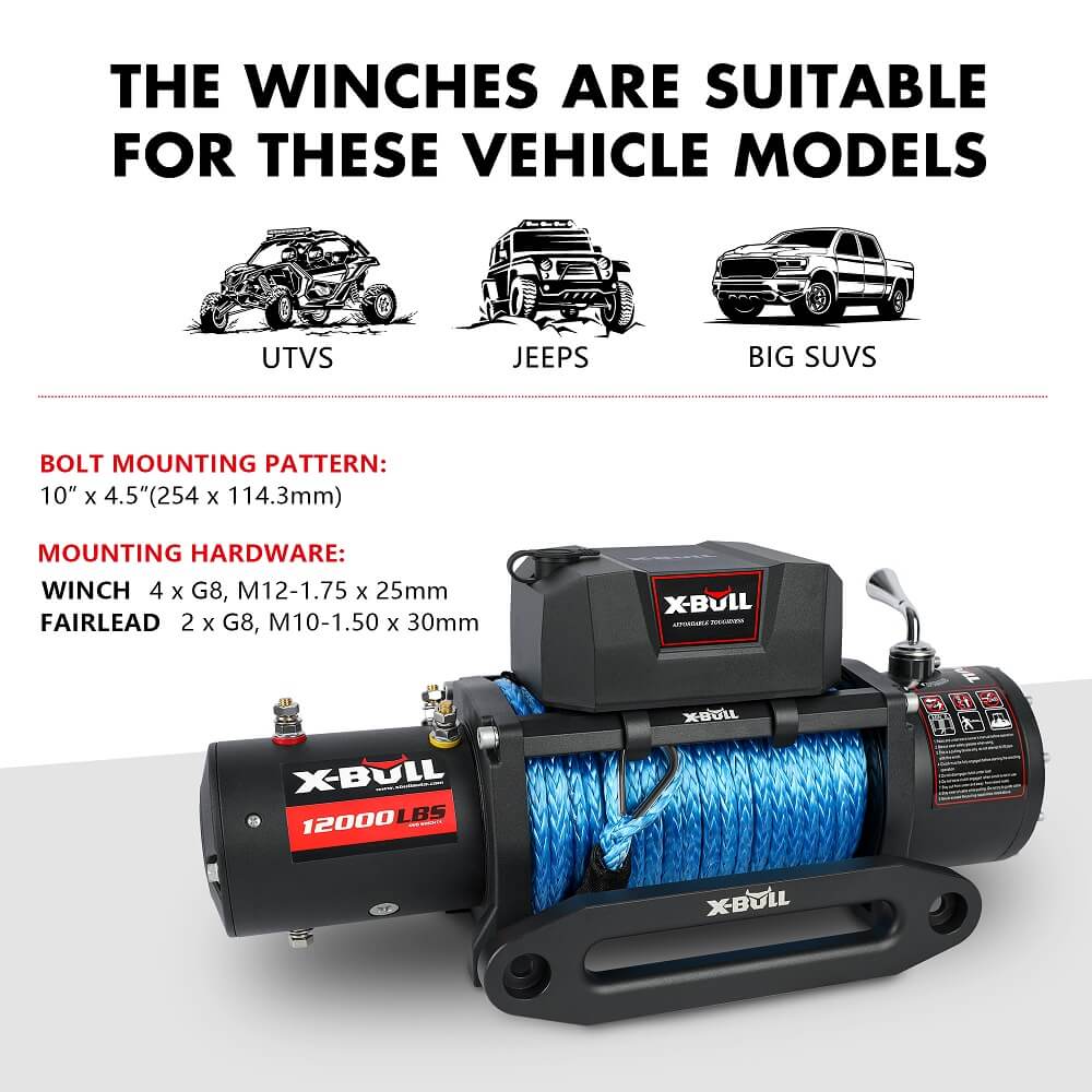 X-BULL 12000LBS Electric Winch 12V 4x4 — view 5