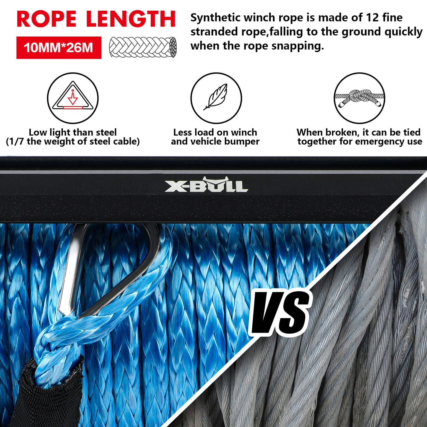 X-BULL 12000LBS Electric Winch 12V 4x4 — view 8