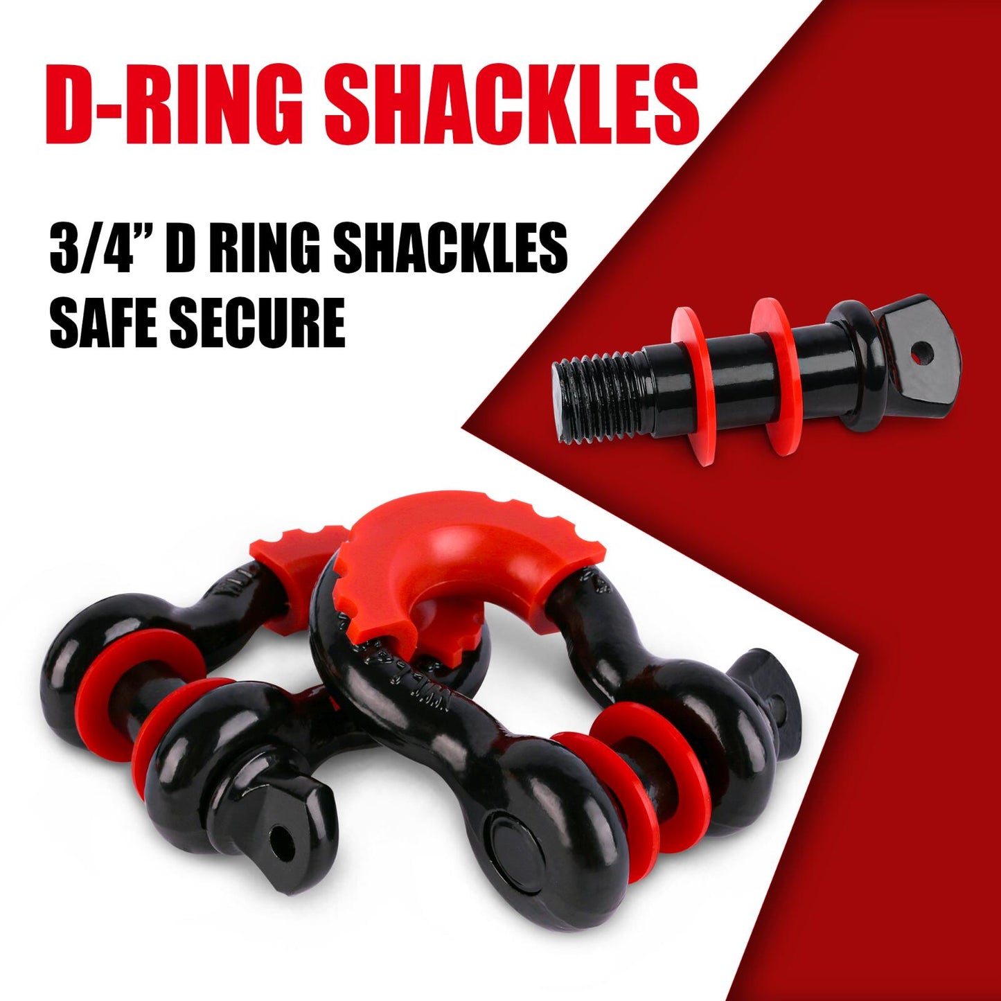 X-BULL 4WD Recovery Kit Snatch Strap — view 7