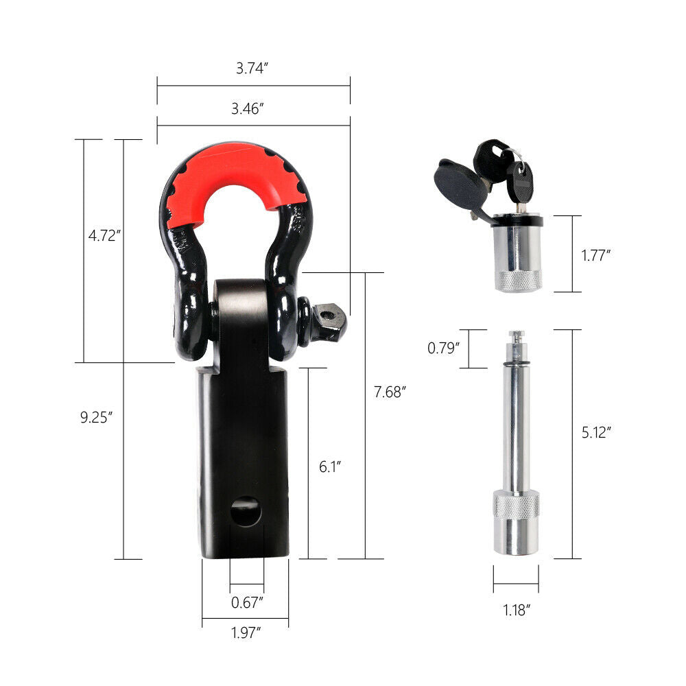 X-BULL 5T Hitch Recovery Receiver — view 5