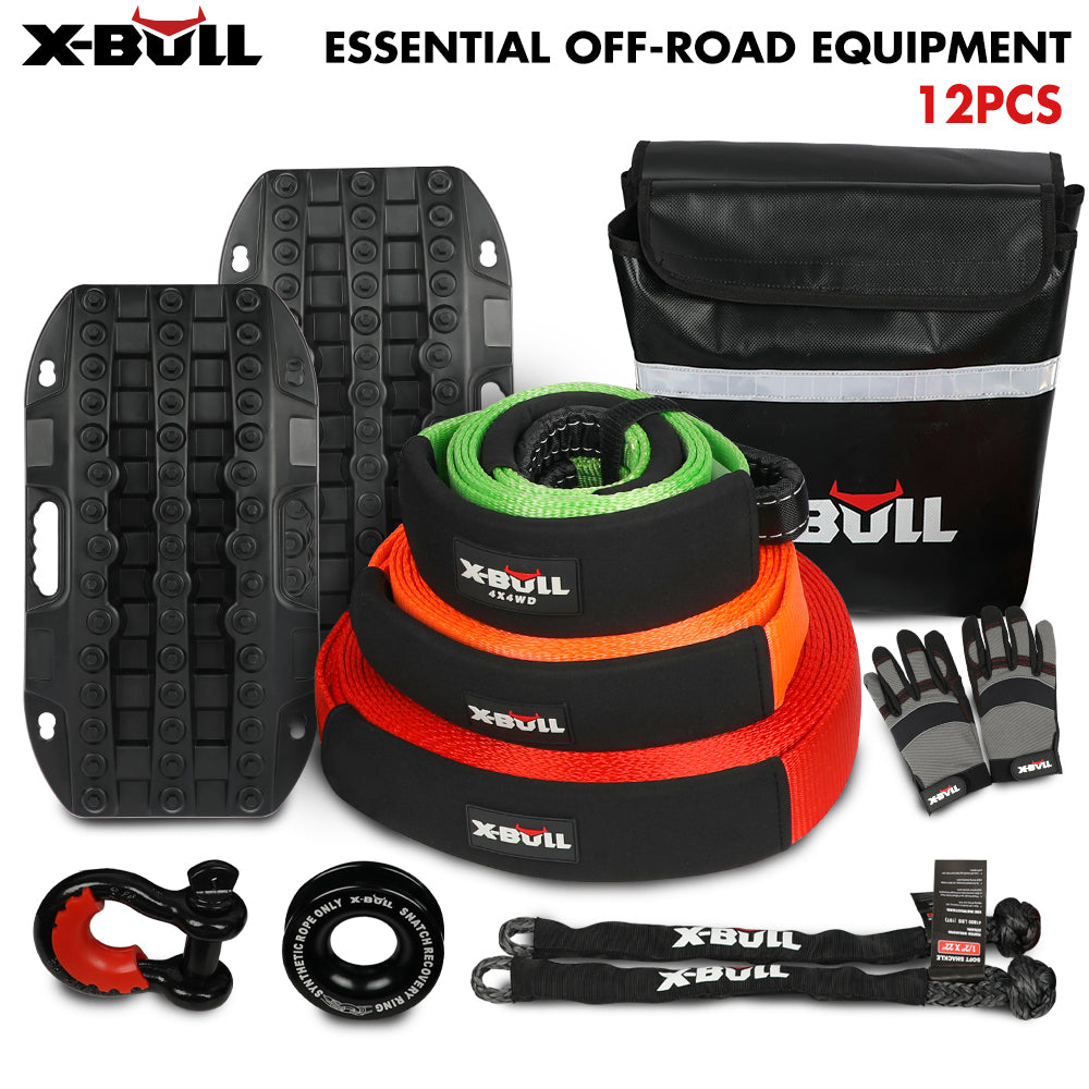 X-BULL 4WD Winch Recovery Kit 12Pcs — view 2