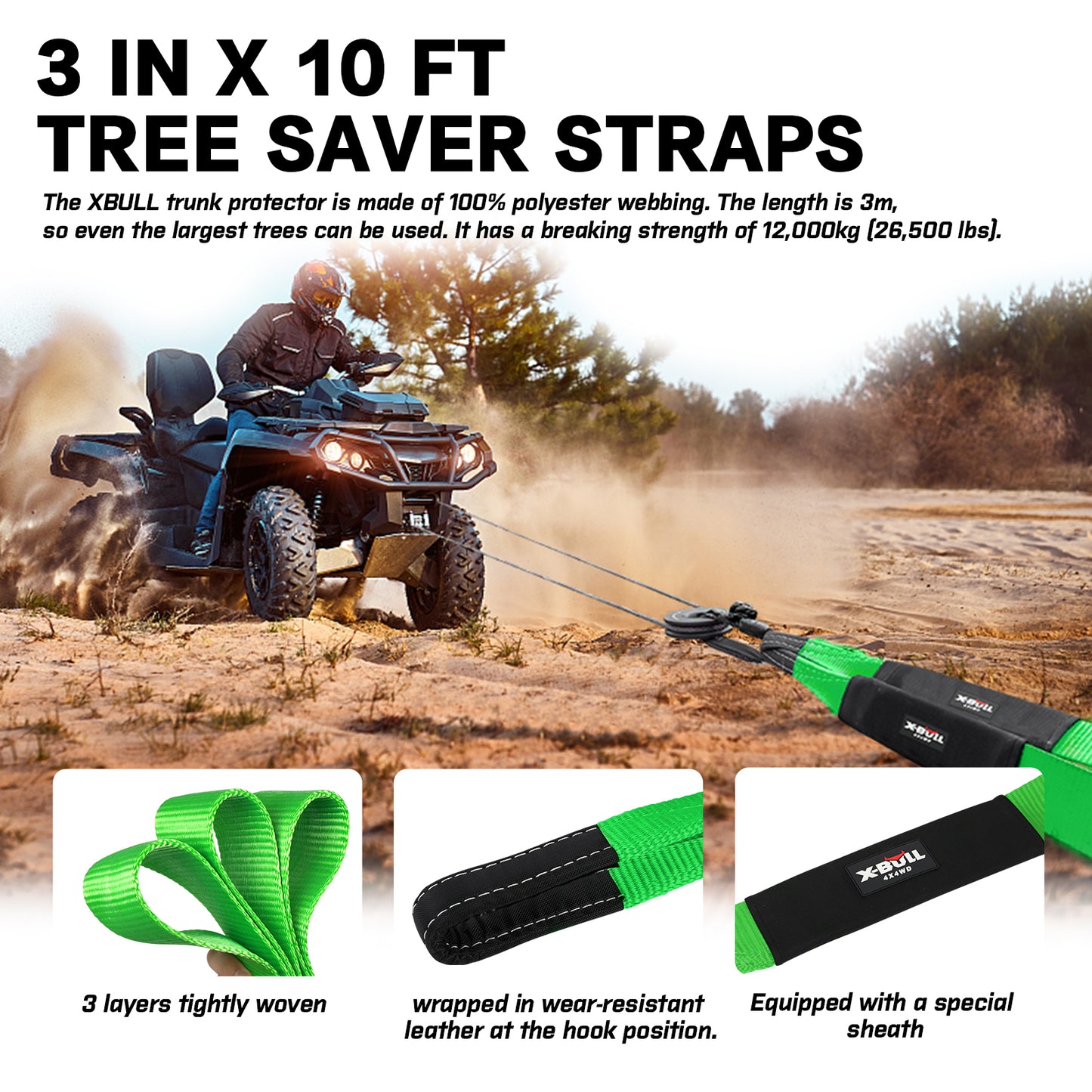 X-BULL 4WD Winch Recovery Kit 12Pcs — view 5