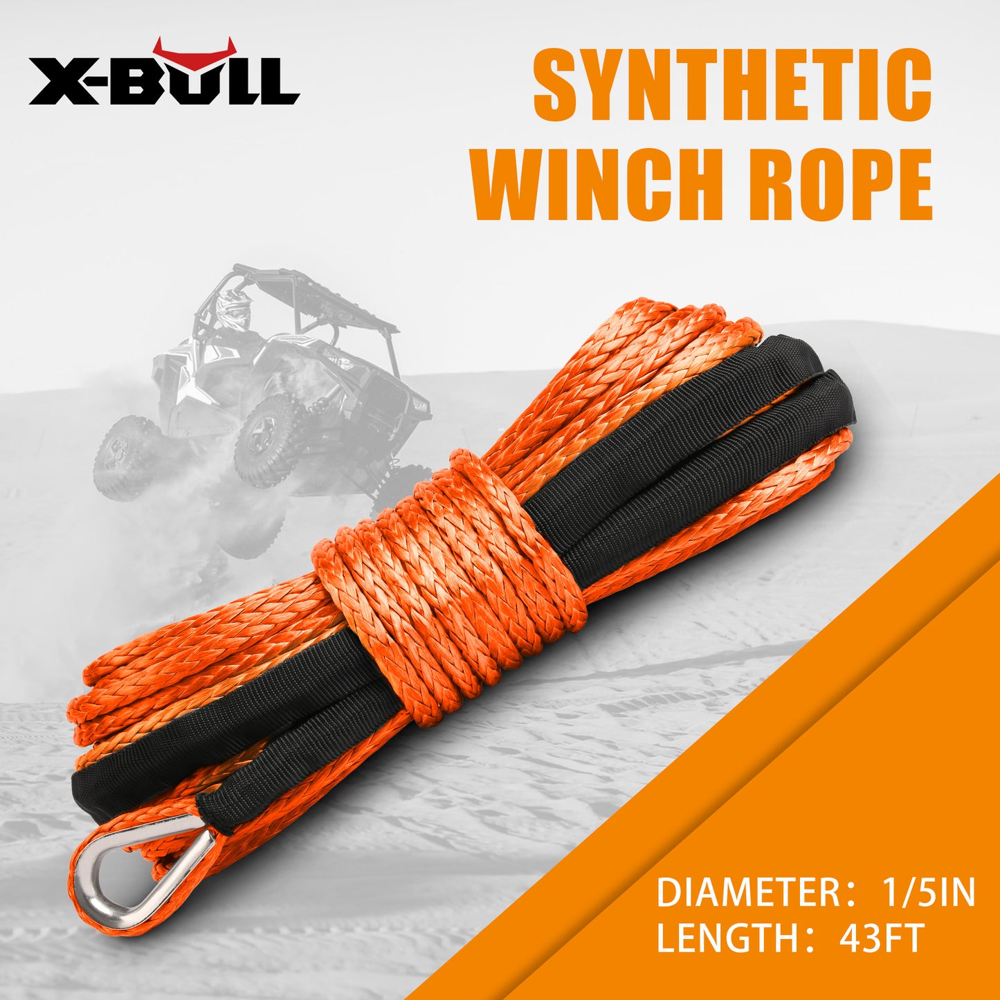X-BULL Dyneema Synthetic Rope Winch — view 4
