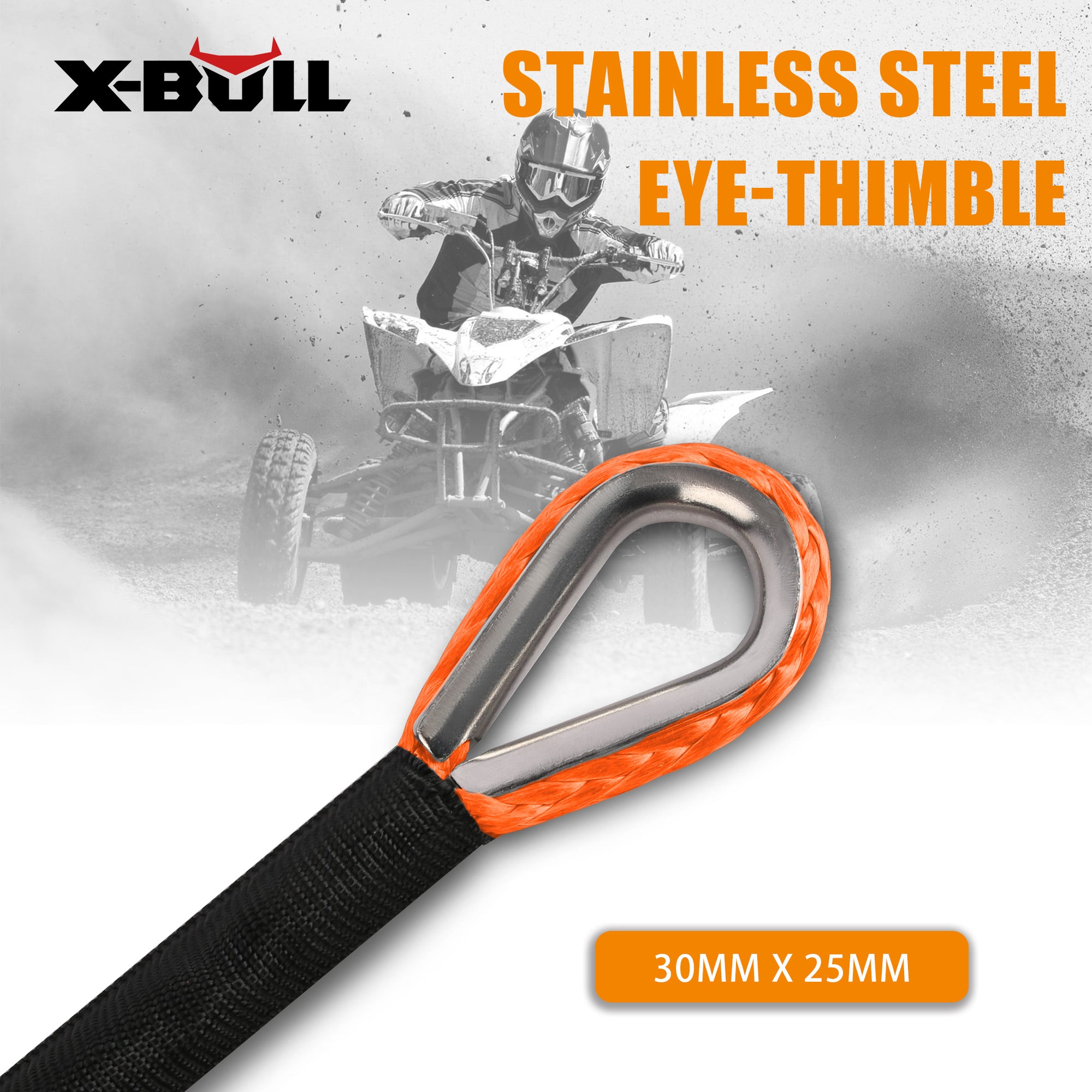 X-BULL Dyneema Synthetic Winch Rope 5.5mm — view 3