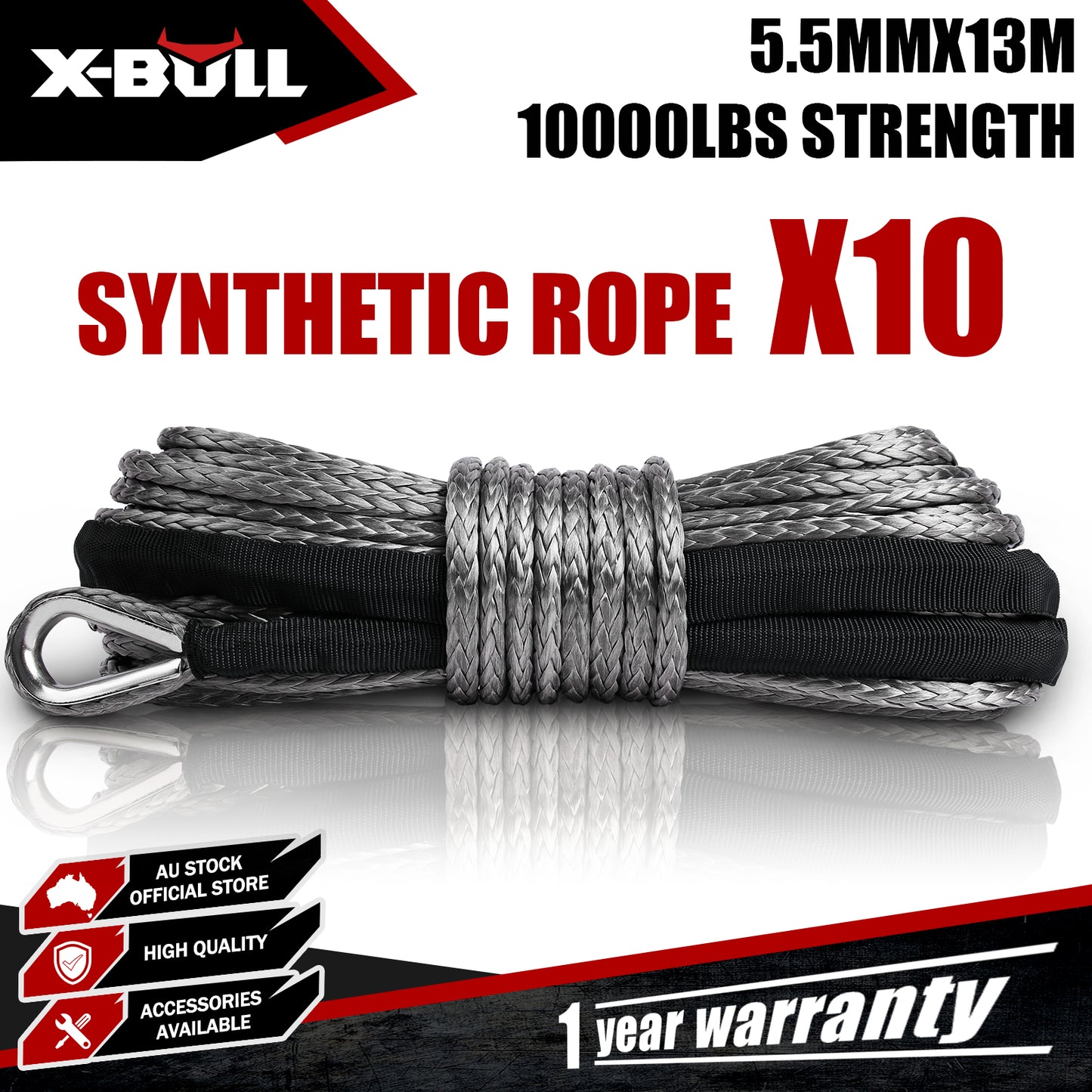 X-BULL Synthetic Dyneem Rope 5.5MM — view 2