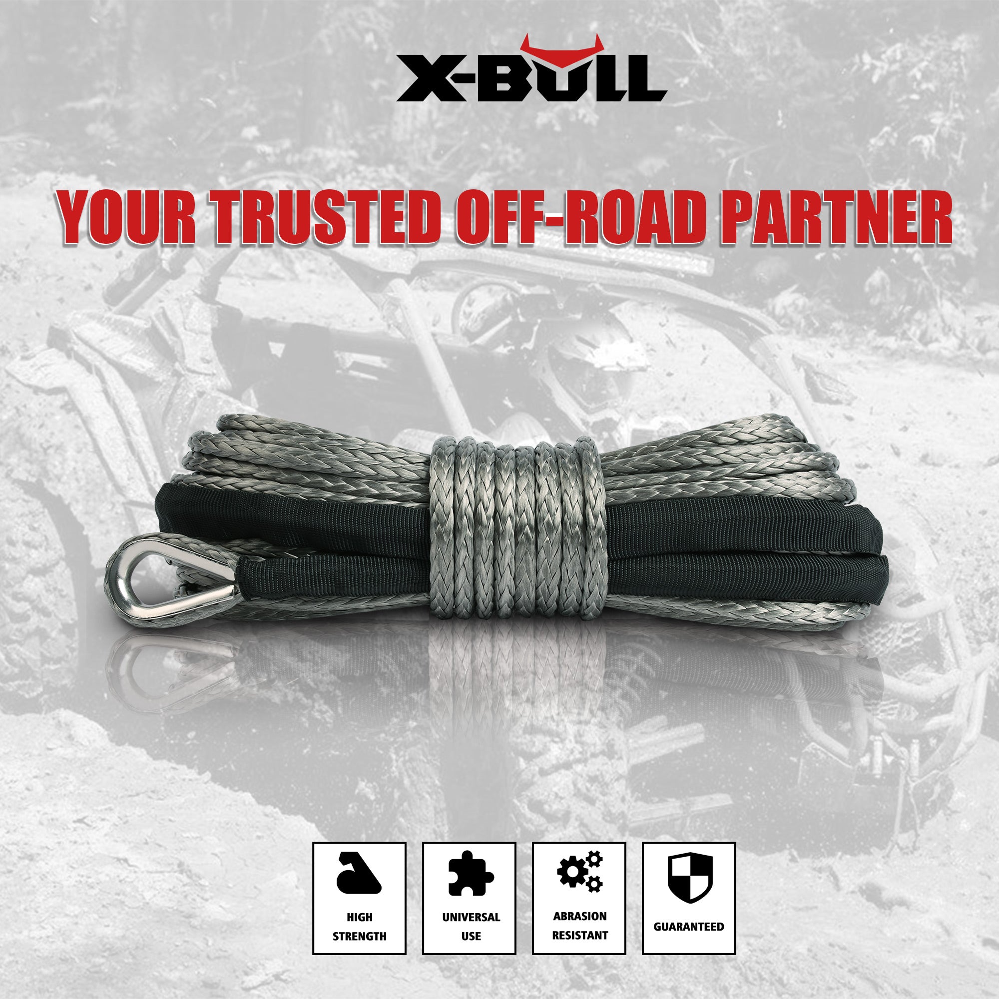 X-BULL Synthetic Dyneem Rope 5.5MM — view 3