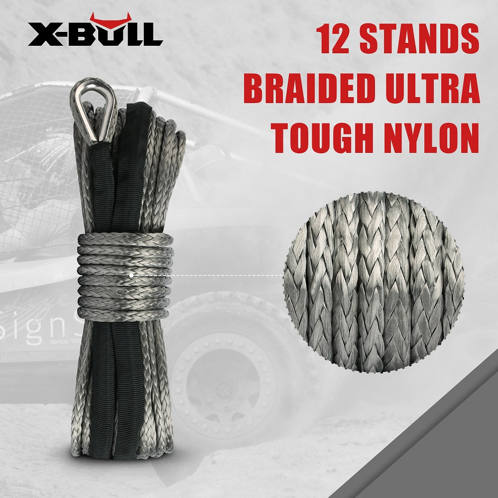 X-BULL 5.5mm x 13m Synthetic Winch Rope — view 3