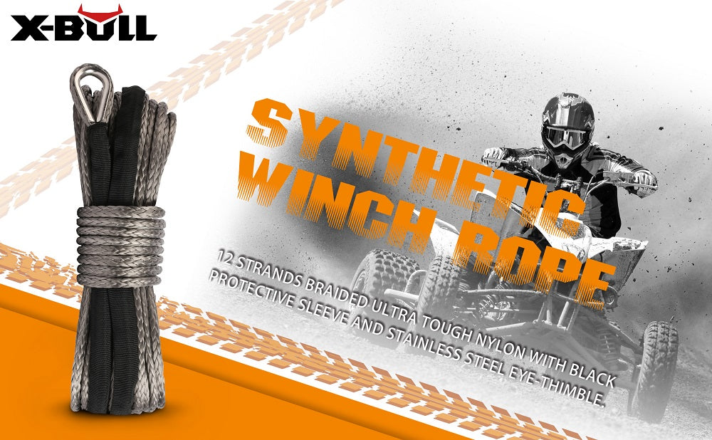 X-BULL 5.5mm x 13m Synthetic Winch Rope — view 7